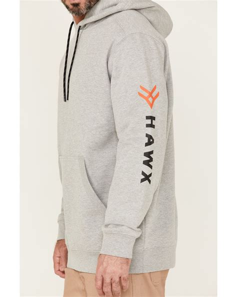 Hawx Mens Primo Logo Graphic Fleece Hooded Work Sweatshirt Sheplers