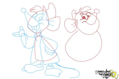 How To Draw Gus Gus And Jaq From Cinderella DrawingNow