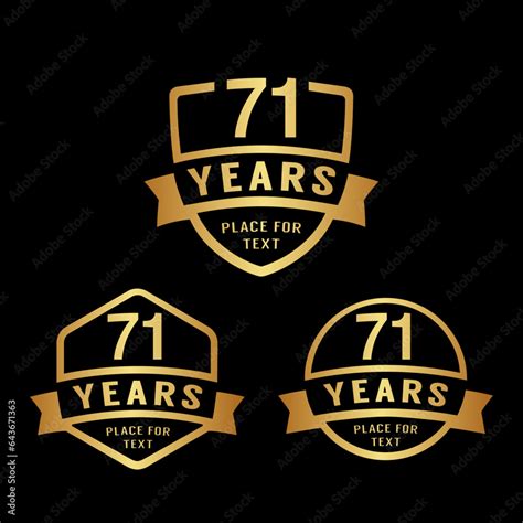 Years Anniversary Celebration Logotype St Anniversary Logo