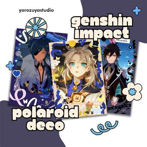 Jual Genshin Impact Polaroid Merch Genshin Impact Polaroid Anime