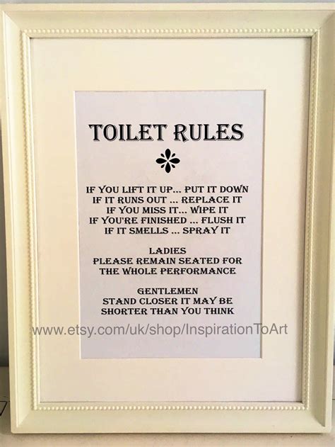 Funny Bathroom Etiquette Signs