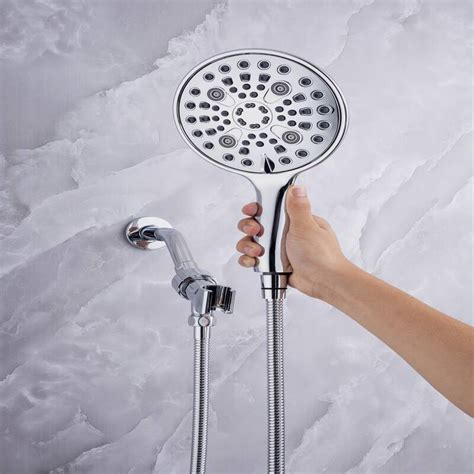 6 Spray Patterns 6 In Wall Mount Handheld Shower Head With Trim And Valve Bed Bath And Beyond