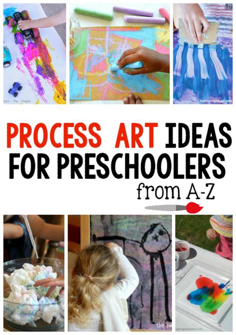 A-Z Process art ideas for preschoolers - The Measured Mom