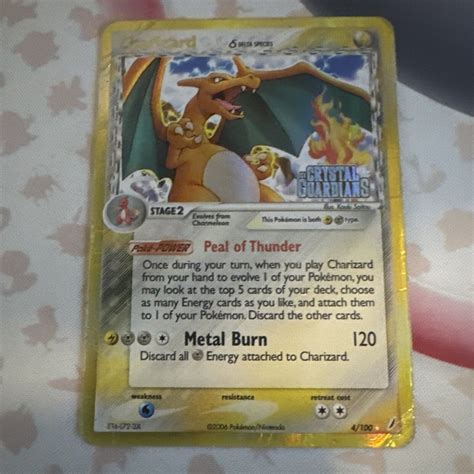 Pokémon Tcg Charizard Delta Species Ex Crystal Guardians Stamped 4 100 Ebay