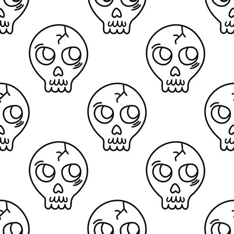 Seamless skull background. Background for Halloween party 27714015 ...