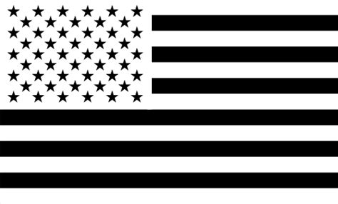 American Flag Sticker (White & Black) – WEAPON STICKERS