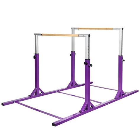 Costway Double Barre De Gymnastique Hauteur R Glable Niveaux