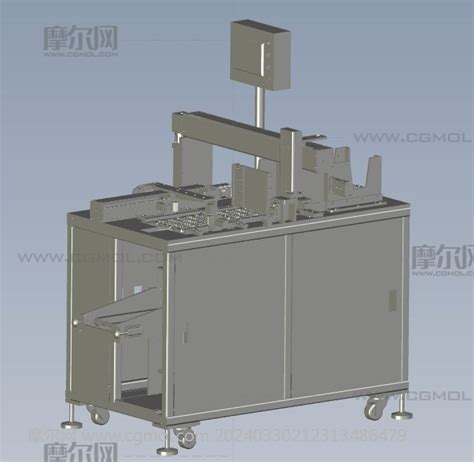 萃盘叠放上料机工业设备模型下载 摩尔网cgmol