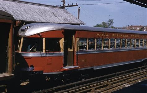 Philadelphia And Western Interurban Streetcar Railroad Pa Orig 1958 Photo