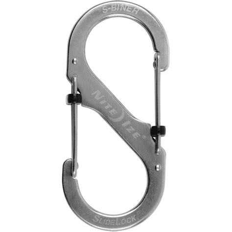 NITE IZE S Biner Slidelock Doppelkarabiner Edelstahl Gr 4 Silber 5