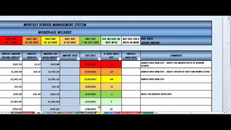 Free Vendor Management Excel Template Printable Templates Your Go To