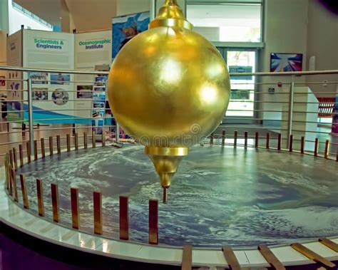 Foucault Pendulum Elliot Museum Stuart Fl Fotografia Editoriale