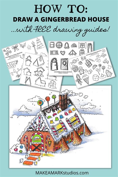 GINGERBREAD-HOUSE-DRAWING » Make a Mark Studios