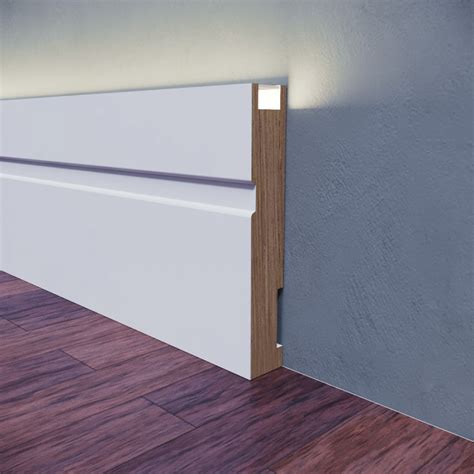 Купить PN 102 LED Плинтус из МДФ под светодиодную подсветку напольный ...