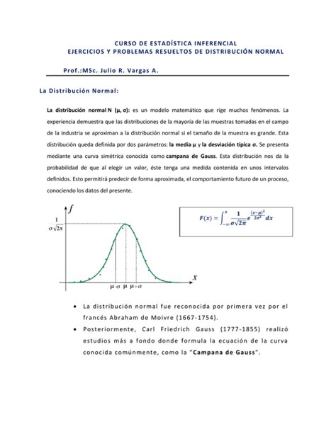 Curso De EstadÍstica Inferencial Ejercicios Y