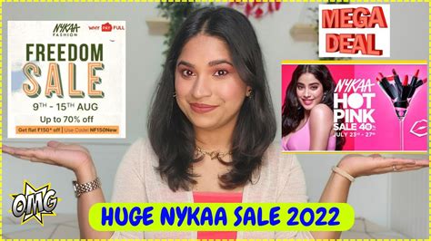 HUGE NYKAA HOT PINK SALE 2022 NYKAA FREEDOM SALE 2022 UNSPONSORED