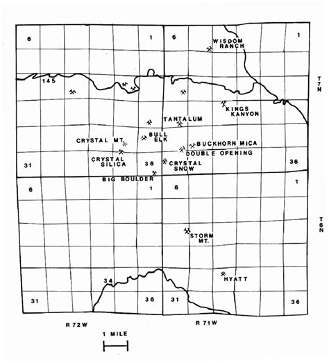 Index Map Of The Crystal Mountain Pegmatite Field Larimer County