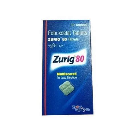 Febuxostat Tablet Zurig Tablets Packaging Size Tablets Packaging