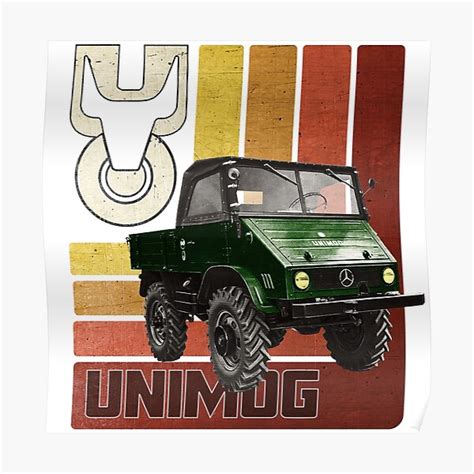 Unimog Retro Poster By Groenendijk Redbubble