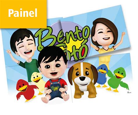 Painel Cartonado Bento E Tot Alegra Festa Artigos Para Festas