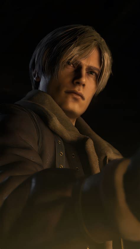 Leon S Kennedy Resident Evil 4 Remake 4k Wallpaper Iphone Hd