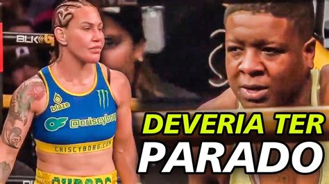 Cris Cyborg Esp Nca Advers Ria Em Luta De Boxe Youtube