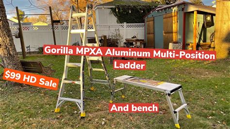 Full Review Gorilla Mpxa Aluminum Multi Position Ladder Ft Home