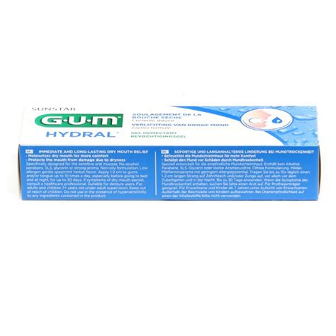 Gum Hydral gel humectant Sécheresse buccale Xérostomie