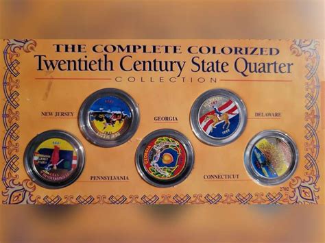 THE COMPLETE COLORIZED TWENTIETH CENTURY STATE QUARTERS COLLECTION L