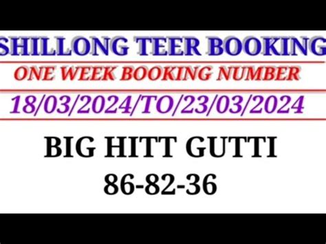 Shillong Teer Booking Number Khasi Hills Archery Spots Institute