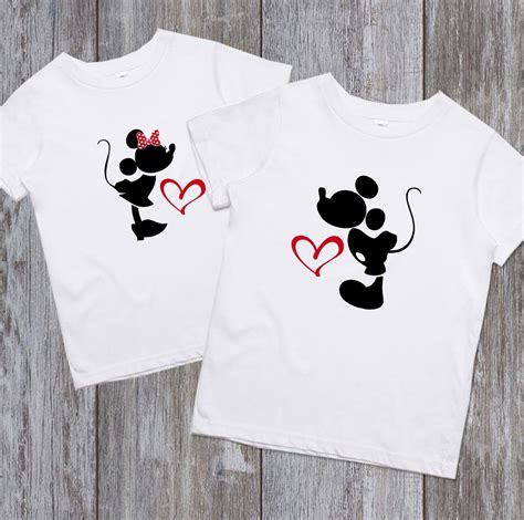 Matching Couple Shirts Mickey And Minnie Couples Shirts Set Disney