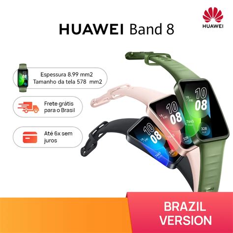 Smartband Huawei Band 8 Design Ultra Fino 14 Dias De Bateria