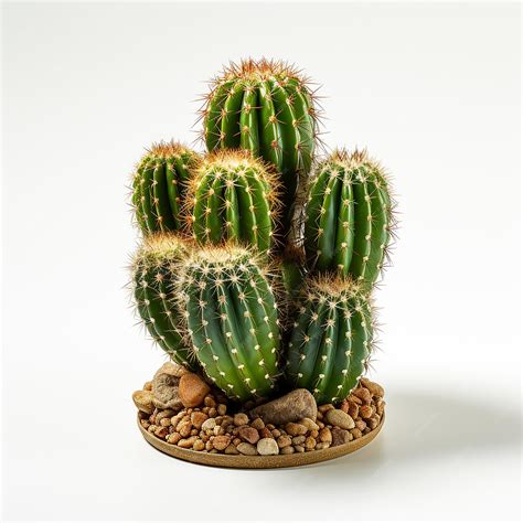 Premium AI Image | a cactus plant with a white background and a white ...