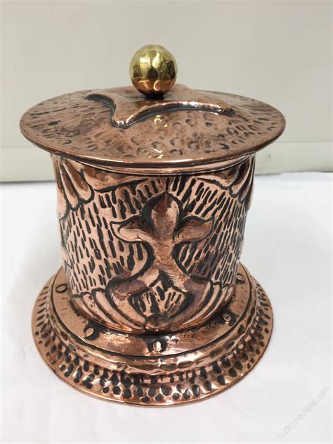 Antiques Atlas Art Nouveau Copper Tobacco Jar Circa 1900