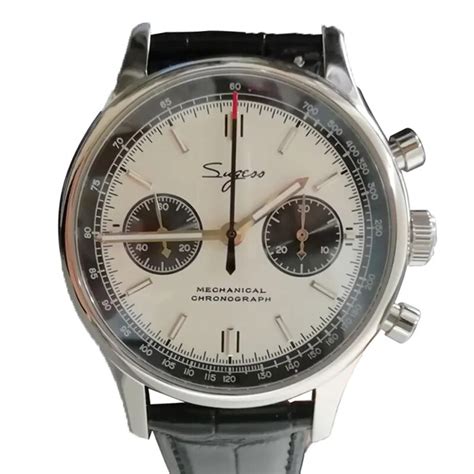 SUGESS Aviator Seagull Military Watch 1963 Panda Sapphire Chronograph