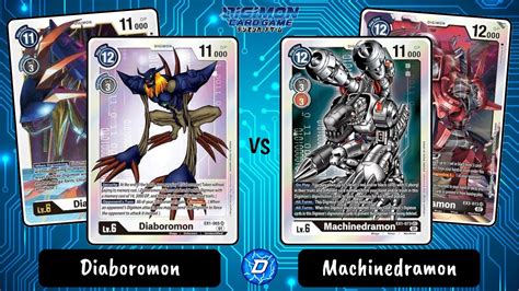 Diaboromon Vs Machinedramon Ex Digimon Card Game Youtube