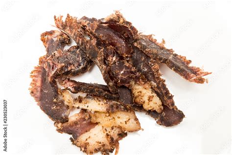 Biltong is South Africa's favorite traditional snack Stock Photo ...