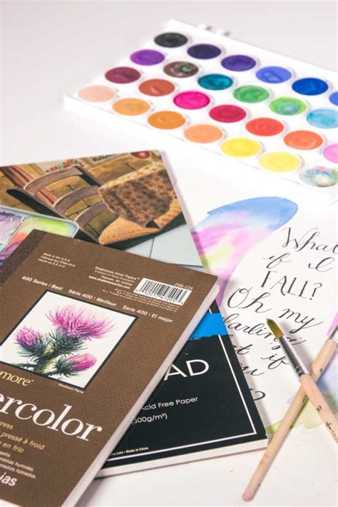 Watercolor Materials and Painting Supplies * Moms and Crafters