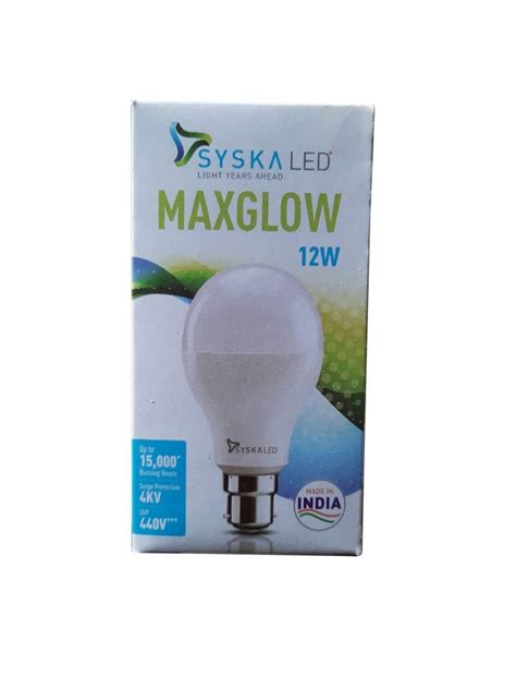 Ceramic Round W Syska Maxglow Led Bulb At Rs Piece In Ghaziabad