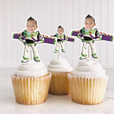 Toy Story Custom Face Cupcake Toppers Astronaut Cupcake Toppers Toy