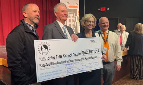 Gov Little Presents 42 Million Check To Idaho Falls School District