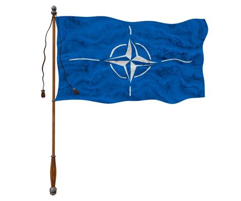 Premium Photo | National Flag of NATO Background with flag of NATO