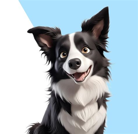 Lindo Cachorro Border Collie Archivo Psd Premium