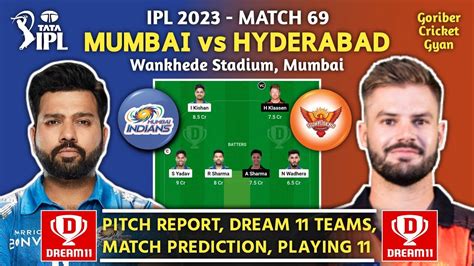 Mi Vs Srh Dream 11 Prediction Mi Vs Srh Dream11 Team Dream11 Team