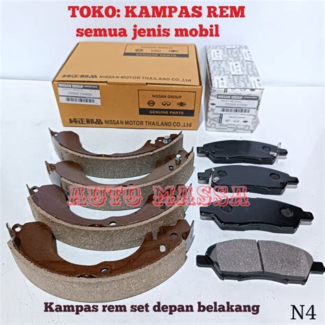 Kampas Rem Set Grand Livina Old Livina Komplit Depan Belakang Lazada