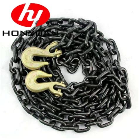 G70 Alloy Steel Lifting Chain Sling With Clevis Grab Hook Yellow Zinc