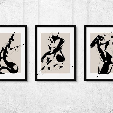 Abstract Nude Etsy
