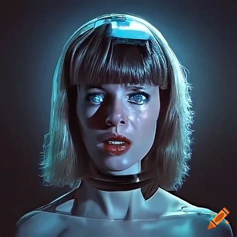 Android Girl In A Sci Fi 80s Film Setting With Elements Of Liminal