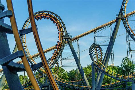 Kings Island Ohio Vortex Roller Coaster Photograph By Dave Morgan