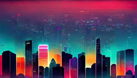 Neon Skyline Stock Photos, Images and Backgrounds for Free Download